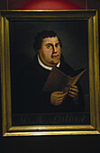 Luther portrait by Lucas Cranach (1525). Luther Museum. Wittenberg. Saxony-Anhalt. Germany.