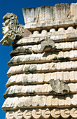 Details of the Nunnery quadrangle. Mayan ruins. Uxmal. Yucatan. Mexico.