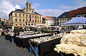 Market square. Weimar. Thuringia. Germany.