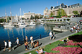 Inner harbour. Empress Hotel. Victoria. Vancouver Island. British Columbia. Canada.