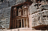 The treasury (Al-Khazneh). Petra. Jordan.