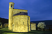 Romanesque collegiate church (XIIth century). San Martin de Elines. Valderredible. Cantabria. Spain.