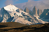Torres del Paine and Monte Almirante. Torres del Paine National Park. Chile