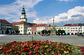 Square and the archbishop castle. Kromeriz. Moravia. Czech Republic.