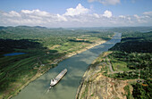 Gaillard Cut (Culebra Cut). Panama Canal. Panama.