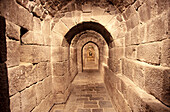 San Virila passage (XIIth century). San Salvador de Leyre monastery. Navarra. Spain.