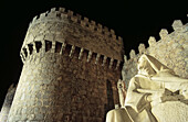 Statue of Saint Teresa and walls. Ávila. Spain