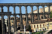 Roman aqueduct. Segovia. Spain