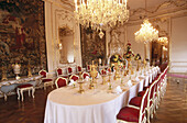Dining-room of Hofburg Palace. Vienna. Austria