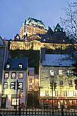 Frontenac Castle, Old town. Quebec City. Canada