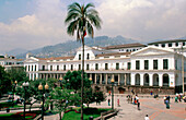 Palacio de Gobierno at the Plaza de la Independencia. Quito. Ecuador