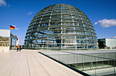 Glass dome at the Parlament. Berlin. Germany