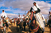 Lebanese riders in the Sahara Festival. Tunez