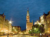 Town Hall. Town Square. Dlugi Targ. Gdansk. Pomerania. Poland