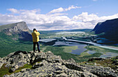 Rapa river delta and Laitaure Lake. Nammatj. Sarek National Park. Sweden.