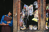 Shop. Tongsa. Bhutan.