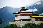 Buddhist monastery. Changangkha area. Thimphu. Bhutan.