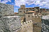 Walls. Cathedral at the back. Ávila. Spain