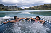Hot tub. Explora Hotel. Torres del Paine National Park. Chile.