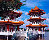 Pagoda in chinese garden. Singapore