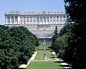 Gardens of Royal Palace. Madrid. Spain.