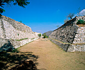 Archeological site. Xochicalco. Mexico