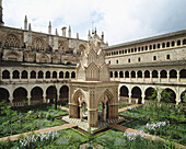 Cloister. Monastery of Guadalupe. Caceres province. Spain