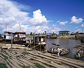 Port of Belén. Iquitos. Amazon basin. Paru.