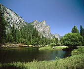 Merced River in Yosemite National Park. California. USA.