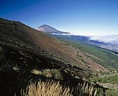 Teide volcano and Izaña pass, Teide National Park. Tenerife, Canary Islands. Spain