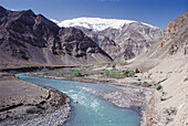 Valley and River, Lahul and Spiti valleys area. Himachal Pradesh. India