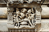 Detail of Chand Baori, one of the oldest baori (step-well). Abhaneri, Rajasthan. India