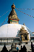 Buddhist Swayambhunath Stupa. Kathmandu. Nepal