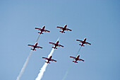 Surya Kiran, air aerobatics team of the Indian Air Force. Rajasthan, India
