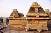 Jain temples (1336) on Hemkuta Hill. Hampi. Hospet. Karnataka. India.