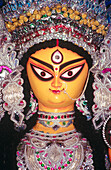 Statue of Durga. Calcutta. West Bengal. India.