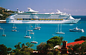 Cruise ship. Charlotte Amalie. Saint Thomas. U.S. Virgin Islands