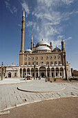 Mohammed Ali mosque (Alabaster mosque) on top of the citadel in Cairo. A landmark. Egypt