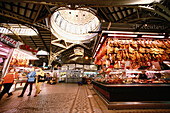 Interior of the Central Market. Valencia. Spain