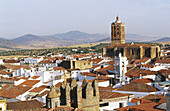 Zafra skyline (from the towers of the Parador Nacional Hernan Cortes . Badajoz province. Extremadura. Spain