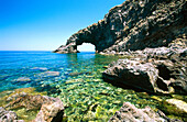 Arco dell’Elefante (Elephant s arch) in Pantelleria Island. Sicily. Italy