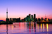 The skyline of downtown. Toronto Islands. Toronto. Canada