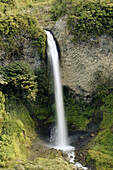 Waterfall near Baños. Ecuador.