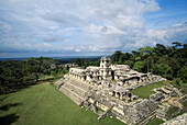 View of the Palace (UNESCO World Heritage). Palenque. Chiapas. Mexico.