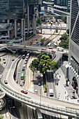 Queensway Road and Bank of China Building. Hong Kong, China.
