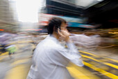 Rush time at Queen s Road. Hong Kong, China.