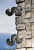 Warriors Temple, Chac Masks (UNESCO World Heritage). Chichen Itza. Yucatan. Mexico.