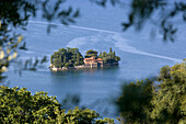 The Isola (island) di San Paolo. Iseo lake. Lombardia. Italy.