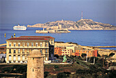 Pharo Park and chateau d´if island at rear. Marseille. France