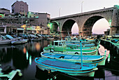 Vallon des Auffes at dusk, Marseille, France